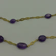Laden Sie das Bild in den Galerie-Viewer, Vintage Kette - mit Amethysten 333er 8 Karat Gold - 57 cm