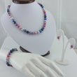 Laden Sie das Bild in den Galerie-Viewer, SET - "Multicolor Perlen" - Halskette, Armkette & Ohrringe / Magnetverschluss