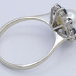 Laden Sie das Bild in den Galerie-Viewer, Vintage Damen Ring 750er 18 Karat Weißgold mit Perle& Saphir 56 17,8 mm Ø *