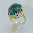 Laden Sie das Bild in den Galerie-Viewer, Vintage Damenring mit Türkis / 750er - 18 Karat Gold 61 19,4 mm Ø *