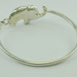 Laden Sie das Bild in den Galerie-Viewer, Damen Armreif mit Elefant 925er Silber 18 cm Ø