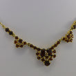Laden Sie das Bild in den Galerie-Viewer, Vintage Collier mit Granat / 333er 8 Karat Gelgold 40cm