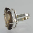 Laden Sie das Bild in den Galerie-Viewer, Solitär-Ring - mit großem Rauchquarz/ 925er Silber Ringgröße 56 17,8 mm Ø