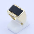 Laden Sie das Bild in den Galerie-Viewer, Siegelring Vintage Herren 333er - 8 Karat Gelbgold mit Onyx 61 19,4 mm Ø