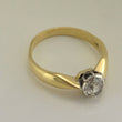 Laden Sie das Bild in den Galerie-Viewer, Vintage Ring Gelbgold 585er 14 K- 0.70 ct.Diamant Altschliff / 56 17,8 mm Ø *