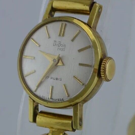 DuBois (1785) 17 Rubis Damenarmbanduhr vergoldet- 18,5 cm)