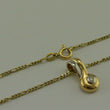 Laden Sie das Bild in den Galerie-Viewer, Vintage Kette mit Anhänger 0.10 ct. Diamant / 585er 14 Karat Gold / ca. 44 cm
