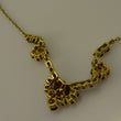 Laden Sie das Bild in den Galerie-Viewer, Vintage Collier mit Granat / 333er 8 Karat Gelgold 40cm