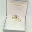 Laden Sie das Bild in den Galerie-Viewer, Vintage Damen-Ring mit Diamanten & Amethysten / 585er - 14 K Gelbgold*