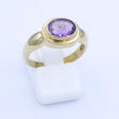 Laden Sie das Bild in den Galerie-Viewer, Vintage Damenring mit Amethyst / 333er 8 Karat Gelbgold - 56 17,8 mm Ø