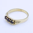 Laden Sie das Bild in den Galerie-Viewer, Vintage Damenring mit Granat 333er 8 Karat Gelbgold - 61 19,4 mm Ø *