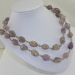 Laden Sie das Bild in den Galerie-Viewer, Vintage Damen Halskette mit Amethysten - in Silber gefasst
