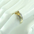 Laden Sie das Bild in den Galerie-Viewer, Vintage Damen Ring 585er 14 Karat Gelbgold mit Citrin&Diamanten 60 19,1 mm Ø *