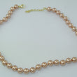 Laden Sie das Bild in den Galerie-Viewer, Perlenkette Zuchtperlen / Gold-Verschluss 8 Karat / ca. 50,0 cm Perlen 9,2 mm