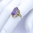 Laden Sie das Bild in den Galerie-Viewer, Vintage Damenring mit Amethyst / 333er 8 Karat Gelbgold - 56 17,8 mm Ø