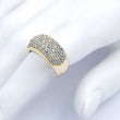 Laden Sie das Bild in den Galerie-Viewer, Damenring mit Zirkonia / 585er 14 Karat Gelbgold - 54 17,2 mm Ø