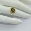 Laden Sie das Bild in den Galerie-Viewer, Vintage Damenring mit Rauchquarz / 333er - 8 Karat Gelbgold / Gr. 55 17,5 mm Ø *