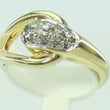 Laden Sie das Bild in den Galerie-Viewer, Vintage Damen Ring 585er Gold mit Diamanten ca. 0.15 ct - 52 16,5 mm Ø
