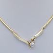 Laden Sie das Bild in den Galerie-Viewer, Collier mit ca, 0.70 ct.Diamanten & Brillanten / 585er 14 Karat Gold 42 cm