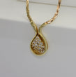 Laden Sie das Bild in den Galerie-Viewer, Vintage Collier mit ca, 0.75 ct. Brillanten / 585er 14 Karat Gold 42cm