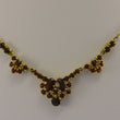 Laden Sie das Bild in den Galerie-Viewer, Vintage Collier mit Granat / 333er 8 Karat Gelgold 40cm