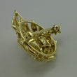 Laden Sie das Bild in den Galerie-Viewer, Vintage Brosche mit 0.48 ct. Brillanten & Perle / 585er - 14 Karat Gold