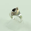 Laden Sie das Bild in den Galerie-Viewer, Vintage Damenring 925er Silber mit Onyx 56 17,8 mm Ø