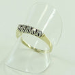 Laden Sie das Bild in den Galerie-Viewer, Vintage Damenring 585er 14 K Gelbgold mit Diamanten ca. 0.10 ct -56 17,8 mm Ø *