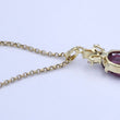 Laden Sie das Bild in den Galerie-Viewer, Vintage Kette mit Anhänger & Zirkonia-Turmalin / 333er 8 K Gelbgold / ca. 42 cm