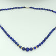 Laden Sie das Bild in den Galerie-Viewer, Vintage Halskette - Lapis Lazuli / 585er 14 Karat Gold / ca. 60 cm