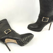 Laden Sie das Bild in den Galerie-Viewer, Jimmy Choo London Stiefel Gr. 39 Schwarz Leder Damen Schuhe Boots