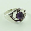 Laden Sie das Bild in den Galerie-Viewer, Vintage Damenring 835er Silber mit Amethyst 57 18,1 mm Ø