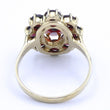 Laden Sie das Bild in den Galerie-Viewer, Vintage Damenring mit Granat 333er 8 Karat Gelbgold - 54 17,2 mm Ø *