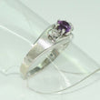 Laden Sie das Bild in den Galerie-Viewer, Vintage Damen Ring 585er Gold mit Diamant & Amethyst 0.50 ct - 53 16,8 mm Ø *