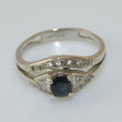 Laden Sie das Bild in den Galerie-Viewer, Damen Ring Onyx mit Zirkonia / 925 Silber