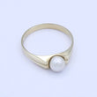 Laden Sie das Bild in den Galerie-Viewer, Vintage Damenring mit Perle / 333er - 8 Karat Gelbgold - 58 18,4 mm Ø