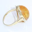 Laden Sie das Bild in den Galerie-Viewer, Vintage Damenring mit Bernstein 333er 8 Karat Gelbgold / 55 17,5 mm Ø *