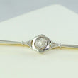 Laden Sie das Bild in den Galerie-Viewer, Antike Anstecknadel - mit „ Diamanten“ca 0.35 ct. / 585er - 14 Karat Gelbgold