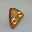 Laden Sie das Bild in den Galerie-Viewer, Vintage Bernstein-Brosche / Verschluss vergoldet