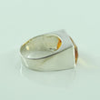 Laden Sie das Bild in den Galerie-Viewer, Vintage Damenring mit Citrin / 925er Silber 58 18,4 mm Ø