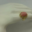 Laden Sie das Bild in den Galerie-Viewer, Vintage Damen Ring mit Rosenquarz 333er - 8 Karat Gelbgold - 55 17,5 mm Ø *