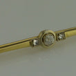 Laden Sie das Bild in den Galerie-Viewer, Vintage Anstecknadel -Brosche mit Diamanten 585er - 14 Karat Gelbgold
