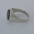 Laden Sie das Bild in den Galerie-Viewer, Vintage Unisex Ring Onyx / 835 Silber 60 19,1 mm Ø