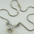 Laden Sie das Bild in den Galerie-Viewer, Vintage Damen Trachtenschmuck Collier 835er Silber ,,Eichenblattdekor''