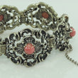 Laden Sie das Bild in den Galerie-Viewer, Vintage Damen Trachten Armband 835er Silber mit Rosenquarz