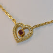 Laden Sie das Bild in den Galerie-Viewer, Vintage Collier mit Brillanten 0,50 ct & Rubin 750er 18 Karat Gold 42 cm