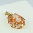 Laden Sie das Bild in den Galerie-Viewer, Vintage Anhänger "Gemme" / 585er - 14 Karat Gelbgold & Rotgold
