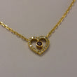 Laden Sie das Bild in den Galerie-Viewer, Vintage Collier mit Brillanten 0,50 ct & Rubin 750er 18 Karat Gold 42 cm