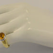 Laden Sie das Bild in den Galerie-Viewer, Vintage Damenring mit Citrin / 585er 14 Karat Gold 49 15,6 mm Ø *