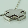 Laden Sie das Bild in den Galerie-Viewer, Vintage Unisex Kette 925er Silber mit Kreuz Anhänger